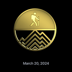 Hiking Elevation Gain Record (2024-03-20)