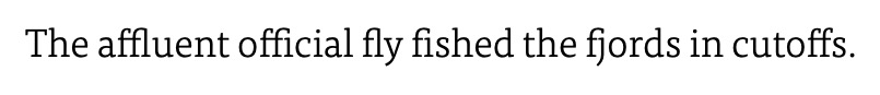 FF Tisa, one of FontFont’s many wonderful typefaces
