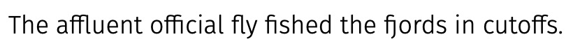 Fira Sans, my first custom font