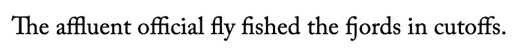 Adobe Caslon, a truly beautiful typeface