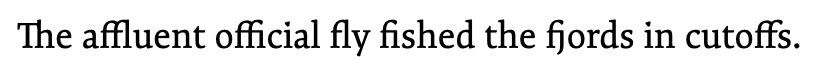 Expo Serif, my favorite so far