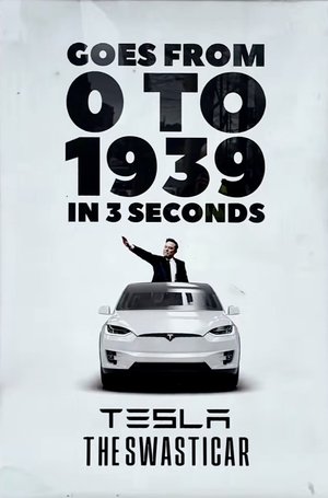 It goes from 0 to 1939 in 3 seconds: The Tesla Swasticar