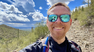 Selfie taken in Saguaro National Park, March 2024
