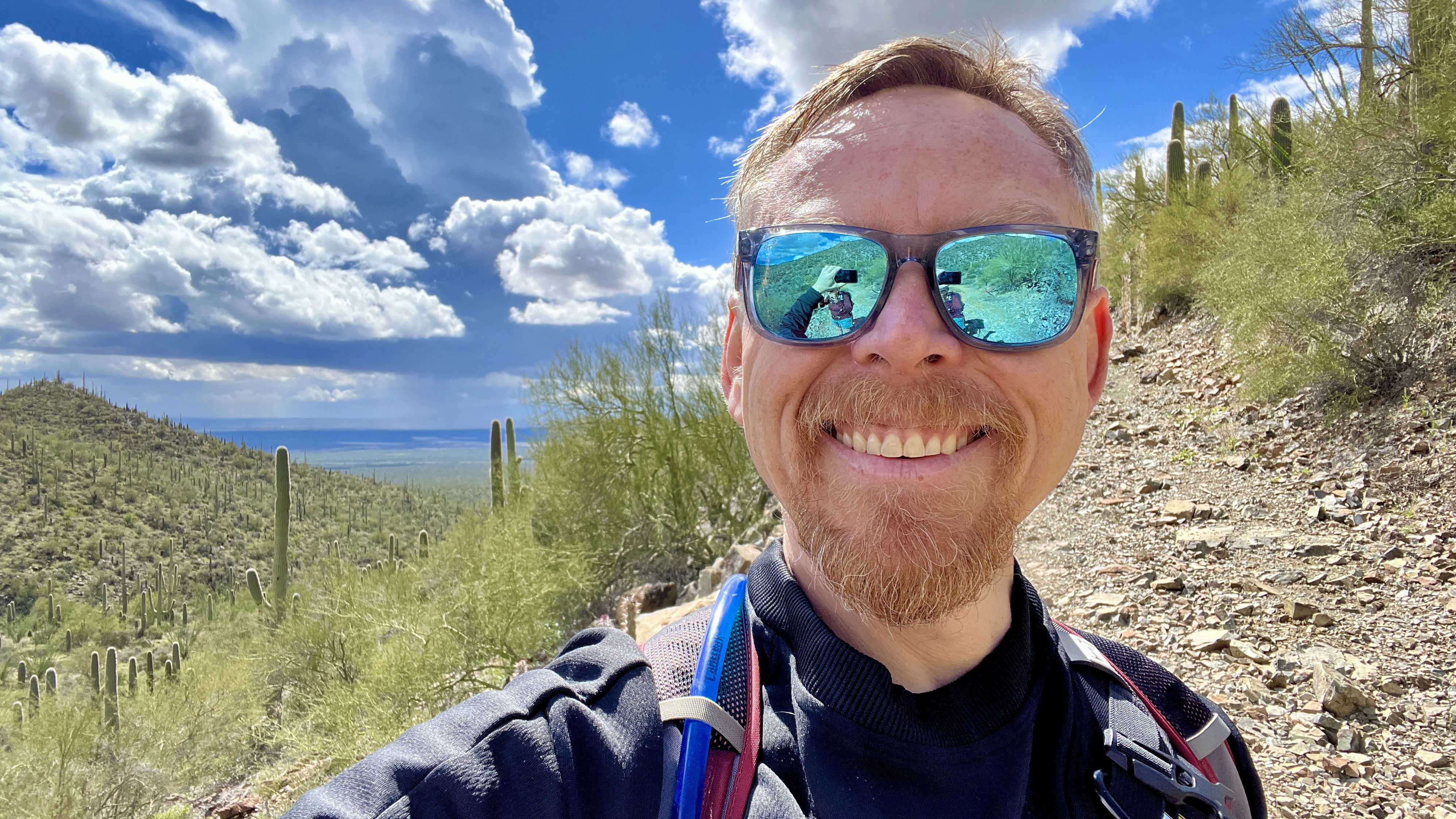Selfie taken in Saguaro National Park, March 2024