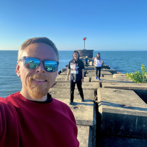 On the Fairport Harbor West Breakwater