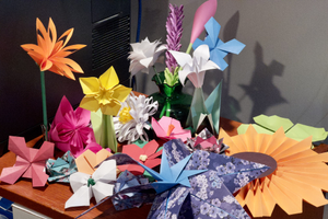 The flowers I’ve made so far.