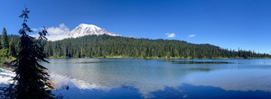 Mount Rainier as seen from Reflection Lakes